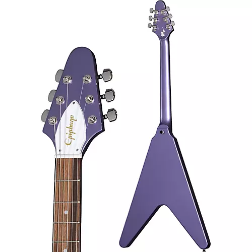 Epiphone Kirk Hammett 1979 Flying V Electric Guitar Ebony - musicians--Friend