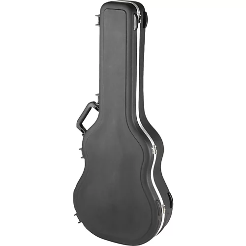 SKB SKB-30 Deluxe Thin-Line Acoustic-Electric and Classical Guitar Case Black - musicians--Friend