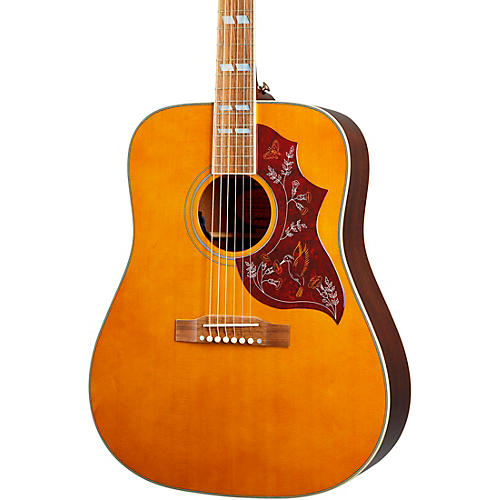 Epiphone Inspired by Gibson Hummingbird Acoustic-Electric Guitar Aged Natural Antique - musicians--Friend