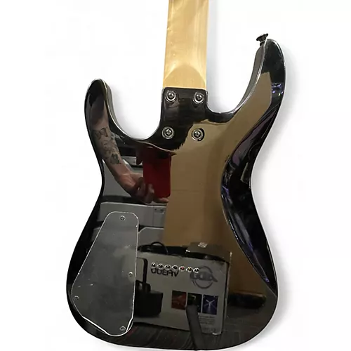Used Jackson JS22-7 Dinky 7 String Black Solid Body Electric Guitar Black - musicians--Friend