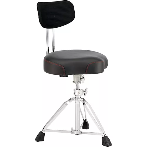 Pearl Roadster D3500BR Multi-Core Saddle Throne w/Backrest Black - musicians--Friend