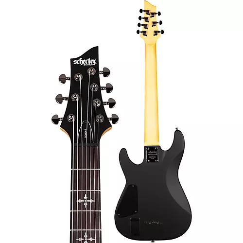 Schecter Guitar Research Demon-7 7-String Electric Guitar Satin Aged Black - musicians--Friend