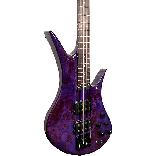 Legator Helio 4 string Bass Super Shred Series Electric Guitar Magenta Burl - musicians--Friend