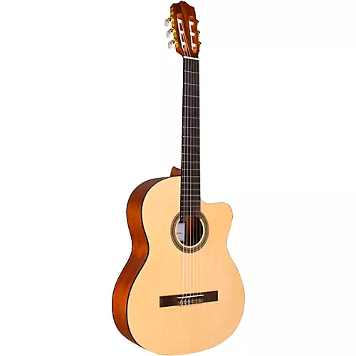 Cordoba C1M-CE Protege Cutaway Nylon-String Acoustic-Electric Classical Guitar Natural - musicians--Friend