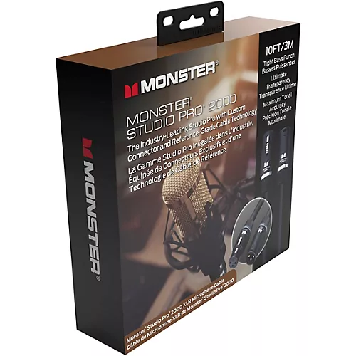 Monster Cable Prolink Studio Pro 2000 Microphone Cable 30 ft. Black - musicians--Friend
