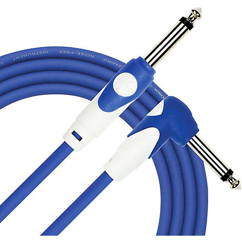 Kirlin LightGear Straight to Right Angle Instrument Cable, 10' With PVC Jacket Red - musicians--Friend