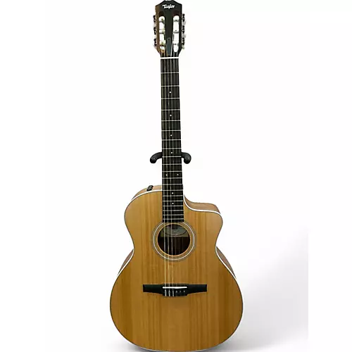 Used 2024 Taylor 214CEN Natural Classical Acoustic Electric Guitar Natural - musicians--Friend