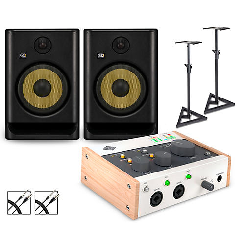 Universal Audio Volt 276 with KRK ROKIT G5 Studio Monitor Pair (Stands & Cables Included) ROKIT 8 - musicians--Friend