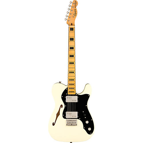 Squier Classic Vibe '70s Telecaster Thinline Limited-Edition Electric Guitar Olympic White - musicians--Friend