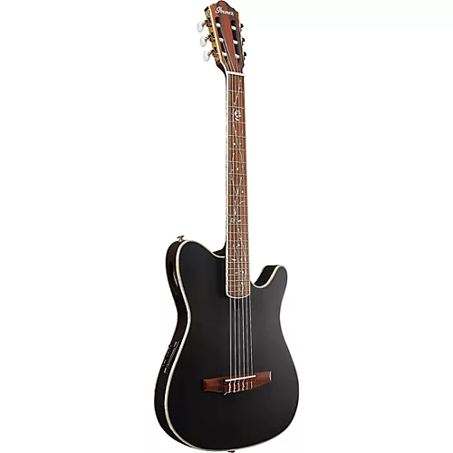 Ibanez TOD10N Tim Henson Signature Nylon Acoustic-Electric Guitar Black Flat - musicians--Friend