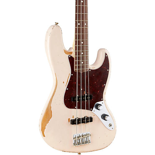 Fender Flea Signature Road Worn Jazz Bass Shell Pink - musicians--Friend
