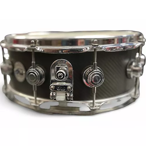 Used DW 5.5X14 COLLECTORS SERIES EDGE CARBON FIBER Drum CARBON FIBER 10 - musicians--Friend