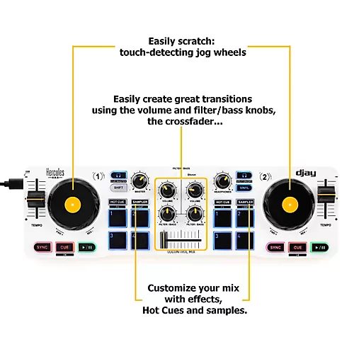 Hercules DJ DJControl Mix DJ Controller for Smartphone - musicians--Friend