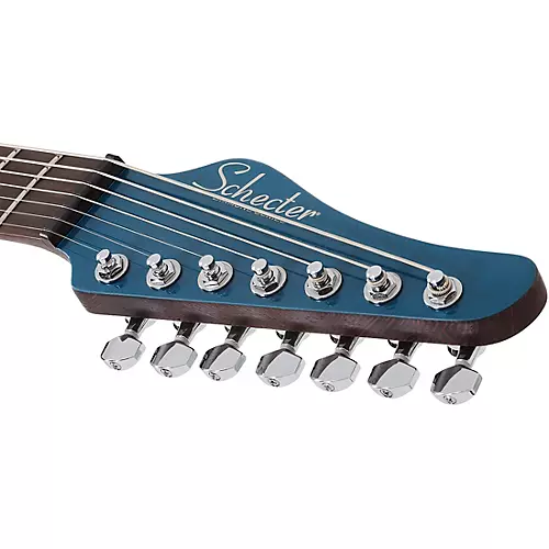Schecter Guitar Research Aaron Marshall AM-7 7-String Electric Guitar Cobalt Slate - musicians--Friend