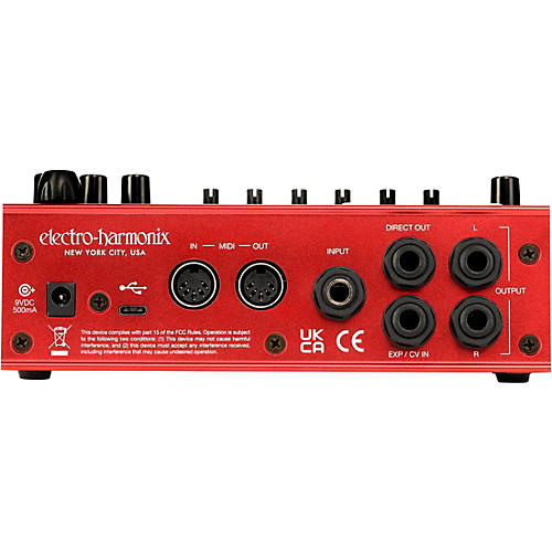 Electro-Harmonix POG3 Polyphonic Octave Generator Effects Pedal Red - musicians--Friend