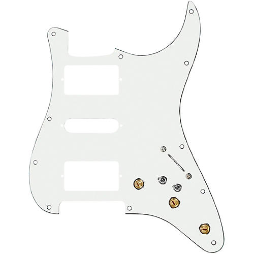 920D Custom HSH Pre-Wired Pickguard for Strat With S7W-HSH-2T Wiring Harness Black - musicians--Friend