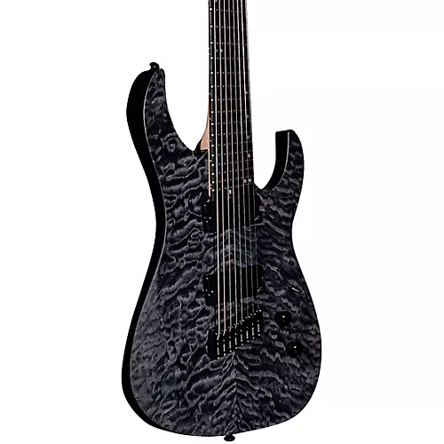 Legator Ninja 8 String Multi-Scale Super Shred Series Quilted Maple Electric Guitar Purple - musicians--Friend