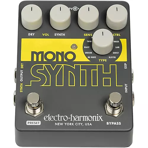 Electro-Harmonix Guitar Mono Synth Effects Pedal - musicians--Friend