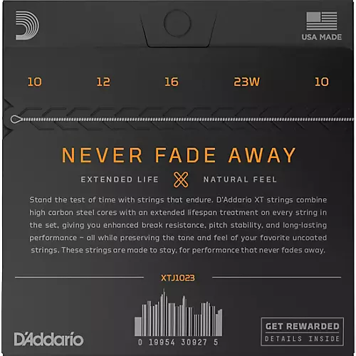 D'Addario XT Nickel-Plated Steel Banjo Strings, Medium, 10-23 - musicians--Friend