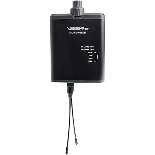 VocoPro FIELD-QUAD-B Portable 4 Lavalier Field/Camera-Mountable Wireless Microphone System, 902-927.2mHz Band 12 - musicians--Friend