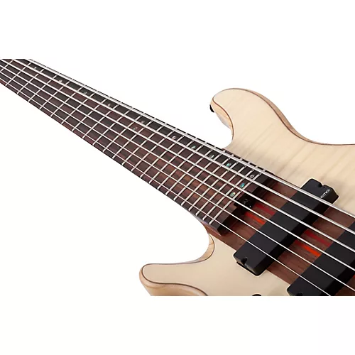 Schecter Guitar Research Charles Berthoud CB-6 Left-Handed 6-String Electric Bass Natural Satin - musicians--Friend