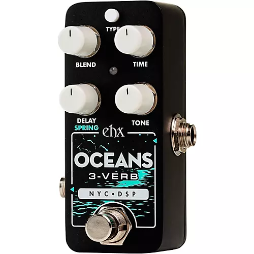 Electro-Harmonix Oceans 3-Verb Reverb Effects Pedal Black - musicians--Friend