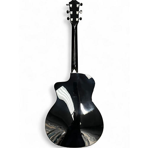 Used Taylor 214CE BLK Plus Grand Auditorium Black Acoustic Electric Guitar Black - musicians--Friend