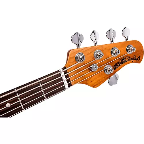 Ernie Ball Music Man StingRay5 Special H 5-String Electric Bass Guitar Black and Chrome - musicians--Friend