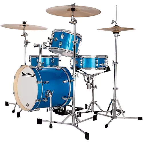 Ludwig Breakbeats by Questlove 4-Piece Shell Pack Silver Sparkle - musicians--Friend