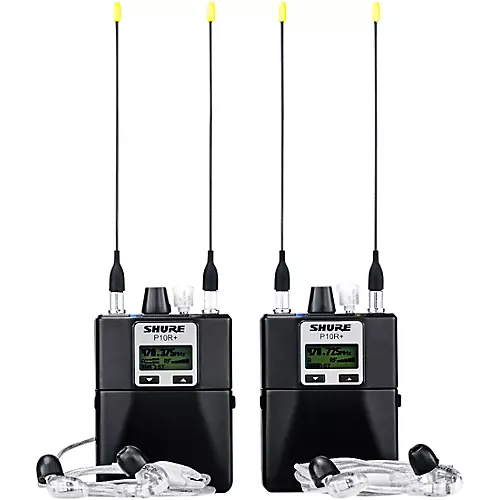 Shure PSM1000 Personal Monitor System With Dual Transmitter, Two Diversity Bodypack Receivers and Two SE425 Earphones, Band G10 470-542mHz G10 - musicians--Friend