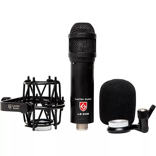 Lauten Audio LS-208 Front Address Large-diaphragm Condenser Microphone Black - musicians--Friend