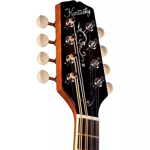 Kentucky KM-272 Deluxe Oval Hole A-Style Mandolin Transparent Amber - musicians--Friend