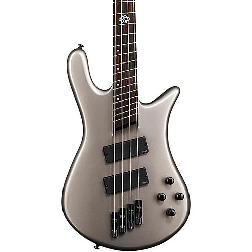 Spector NS Dimension HP 4 Four-String Multi-scale Electric Bass White Sparkle Gloss - musicians--Friend