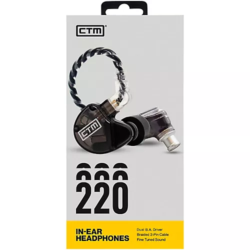 Clear Tune Monitors CE220 Smoke Pro Isolating Wired In-Ear Monitors - musicians--Friend
