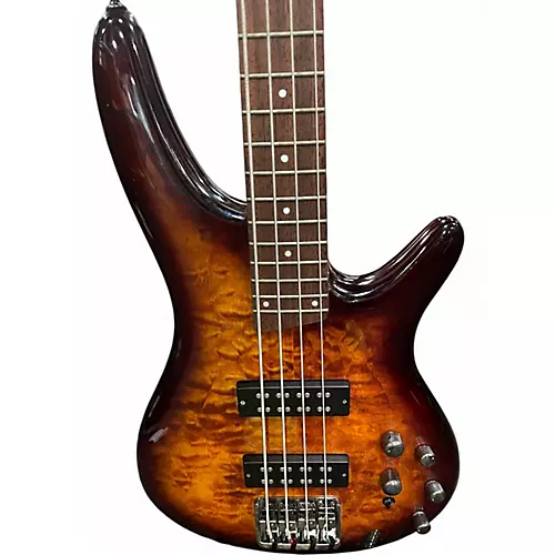 Used Ibanez SR400EQM 2 Color Sunburst Electric Bass Guitar 2 Color Sunburst - musicians--Friend
