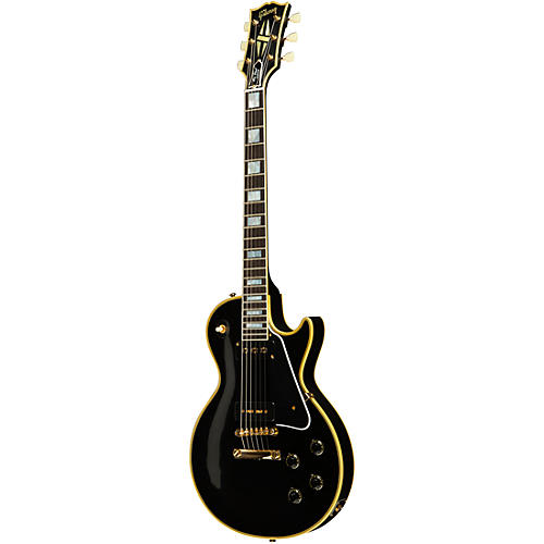Gibson Custom 1954 Les Paul Custom Staple Pickup Reissue VOS Electric Guitar Ebony - musicians--Friend