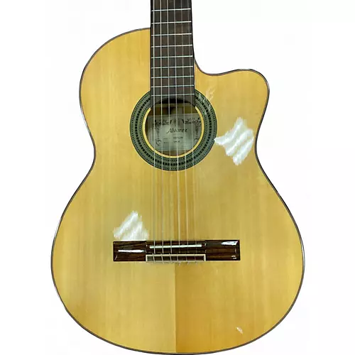 Used Alvarez CF6CE Natural Classical Acoustic Electric Guitar Natural - musicians--Friend