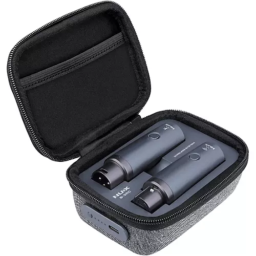 NUX B-3RC 2.4GHz Wireless Mic System Dynamic Mic Bundle With Recharging Case Black - musicians--Friend