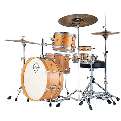 Dixon Little Roomer 5-Piece Shell Pack Black Coal Satin - musicians--Friend