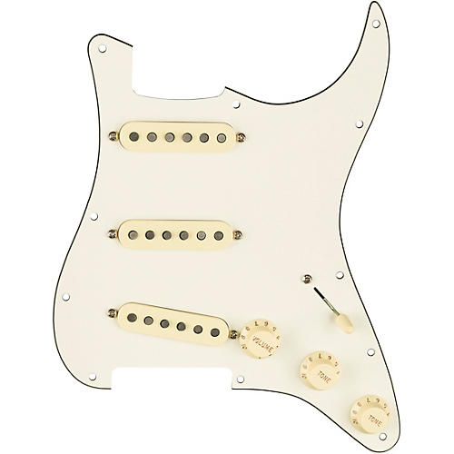 Fender Stratocaster SSS Texas Special Prewired Pickguard Black/White/Black - musicians--Friend