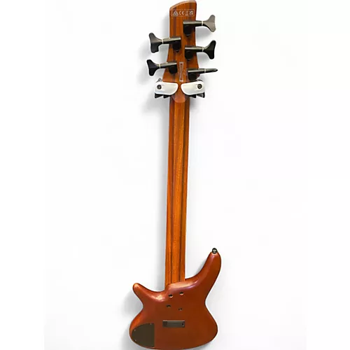Used Ibanez SR505 5 String BROWN Electric Bass Guitar BROWN - musicians--Friend