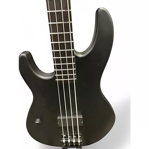 Used ESP LTD AP4 Black Metal LEFT HANDED Satin Black Electric Bass Guitar Satin Black - musicians--Friend
