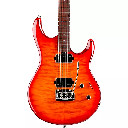 Ernie Ball Music Man Luke 3 HH Quilt Maple Top Rosewood Fingerboard Electric Guitar Cherry Burst - musicians--Friend