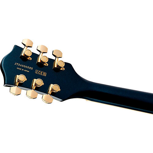 Gretsch Guitars Broadkaster Jr. LX Center Block with String-Thru Bigsby and Gold Hardware Electric Guitar Blackberry - musicians--Friend