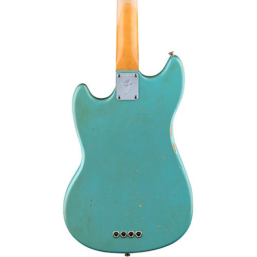 Fender Justin Meldal-Johnsen Road Worn Mustang Electric Bass Black - musicians--Friend