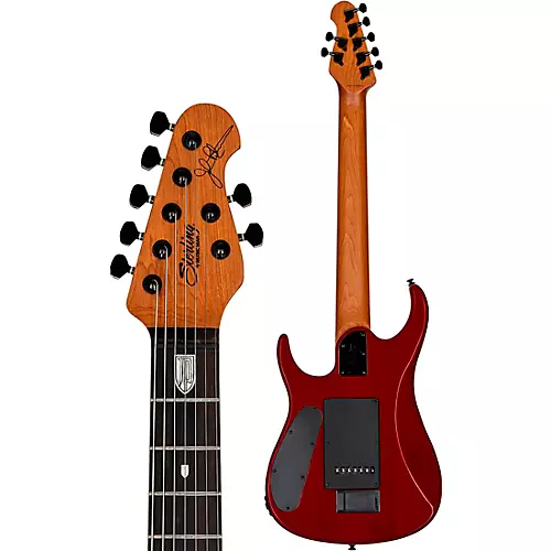 Sterling by Music Man JP157D John Petrucci Signature With DiMarzio Pickups 7-String Electric Guitar Blood Orange Burst - musicians--Friend