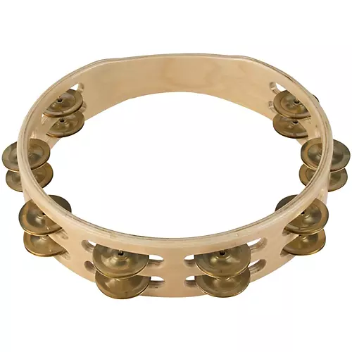 Sound Percussion Labs Baja Percussion Double Row Headless Tambourine With Brass Jingles 10 in. Natural - musicians--Friend