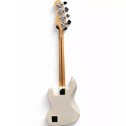 Used Fender Deluxe Active Jazz Bass Olympic Pearl Electric Bass Guitar Olympic Pearl - musicians--Friend