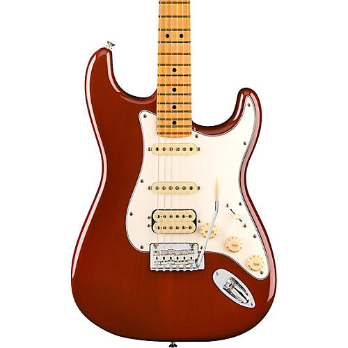 Fender Player II Stratocaster HSS Chambered Mahogany Body Maple Fingerboard Electric Guitar Transparent Mocha Burst - musicians--Friend
