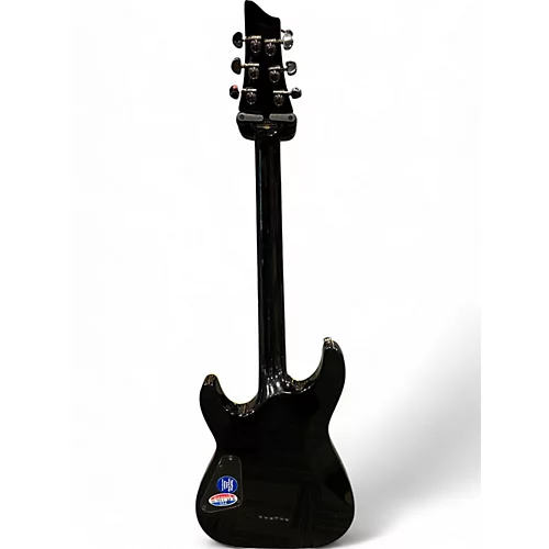 Used Schecter Guitar Research Blackjack C1 EX Black Solid Body Electric Guitar Black - musicians--Friend